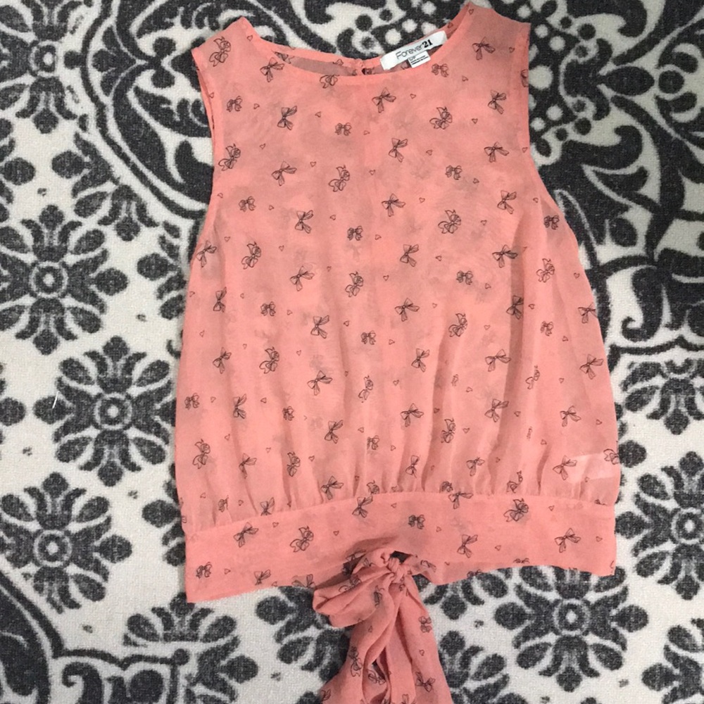orange pink top